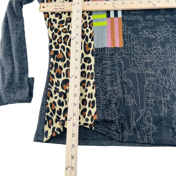 Volt Design Women's Long Sleeve Top size 4 Large Made in Canda Multicolor - Picture 5 of 6